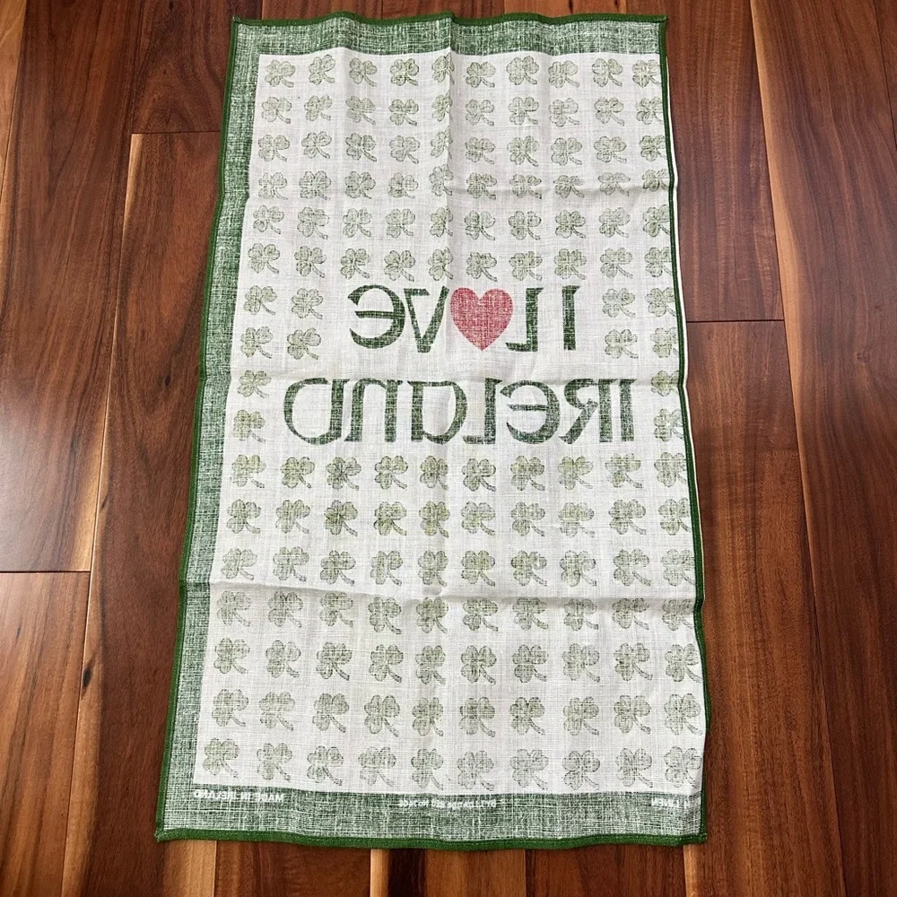 I LOVE IRELAND 🇮🇪 IRISH LINEN MADE IN IRELAND 29” x 17”